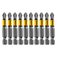 Бита PZ2х50, сталь легированная S2, 10 шт., круглый профиль, отрывная упаковка, , Е 6,3 Denzel