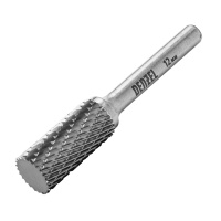 Борфреза по металлу твердосплавная, цилиндрическая, тип-А, 12 мм Denzel