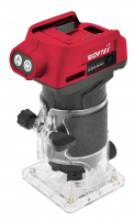 Аккум. фрезер кромочный WORTEX LX CMM 1822 в кор. XLT SOLO БЕСЩЕТ., 18 В, цанга 6/8, рег. об.