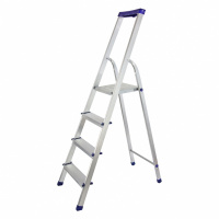 Стремянка алюминиевая с органайзером "Универсал", 4 ступени, Россия, Сибртех