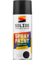 Краска-эмаль аэроз. универсальная  черный глянец SOLIDE 400 мл