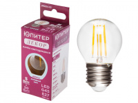 Лампа светодиодная G45 ШАР 5 Вт 220-240В E27 4000К ЮПИТЕР ДЕКОР
