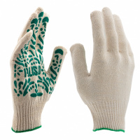 Перчатки садовые х/б, ПВХ покрытие, "Летний сад", 10 класс Palisad