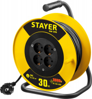 STAYER MS-315, ПВС, 3 x 1.5 мм2, 30 м, 3500 Вт, силовой удлинитель на катушке (55078-30)