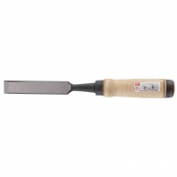 Долото-Стамеска, плоская, 20 мм, деревянная рукоятка "Арефино" Россия