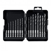 STAYER НЕХ-1/4″, 16 шт, набор сверл по металлу для винтовёртов и шуруповертов IMPACT READY (29603-H16)