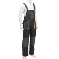 Полукомбинезон профессиональный рабочий, 65% полиэстер 35% хлопок, XXXL Denzel