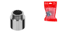 Удлинитель 1" вн.-нар. х 20 мм усиленный ХРОМ, AV Engineering (инд. упак.)