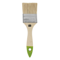 Кисть плоская 50 мм, натуральная щетина, деревянная ручка Сибртех