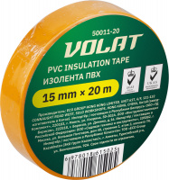Изолента ПВХ 15ммх20м желтая ВОЛАТ