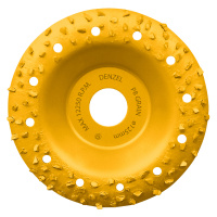 Чашка твердосплавная зачистная,125 мм, Плоская, крупное зерно #8// Denzel