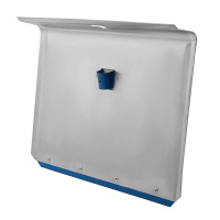 Лопата для уборки снега тротуарная, алюминиевая, 500 х 400 мм, без черенка, Россия Сибртех