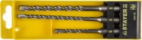 STAYER 3 шт: 5x110, 6/8x160 мм, Набор SDS-plus буров, Professional (2930-H3)