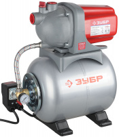 Станция насосная, ЗУБР ЗНАС-1200, пропускная способность 63 л/мин, 1200 Вт, напор 46 м, бак 20 л