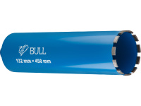 Коронка алмазная d 132мм железобетон BULL, L450мм, мокрое сверление