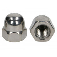 Гайка колпачковая М6, нерж. сталь (А2), DIN 1587  (200 шт)