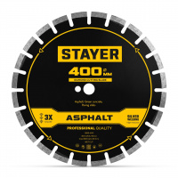 STAYER ASPHALT 400 мм, диск алмазный по асфальту, PROFESSIONAL (3669-400)