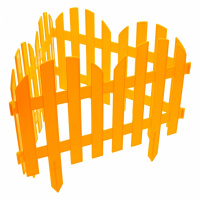 Забор декоративный "Романтика", 28 х 300 см, желтый, Palisad