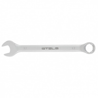 Ключ комбинированный, 17 мм, CrV, матовый хром Stels