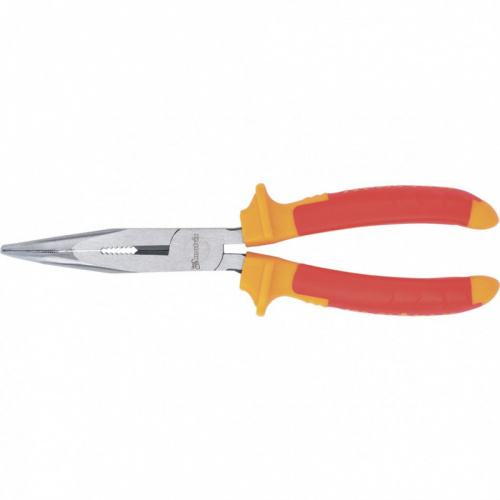 Длинногубцы изогнутые Insulated, 200 мм, двухкомпонентные рукоятки Matrix Professional