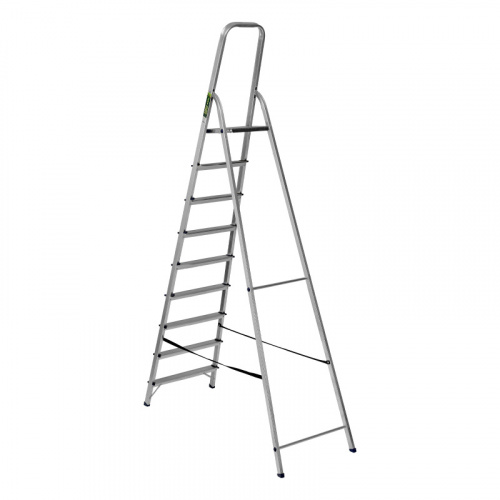 Стремянка, 9 ступеней, алюминиевая, Сибртех