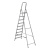 Стремянка, 9 ступеней, алюминиевая, Сибртех