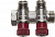 GENERAL FITTINGS вход 3/4″ - 2 выхода 1/2″, коллектор для горячей воды (51046-3/4-1/2-HT2)