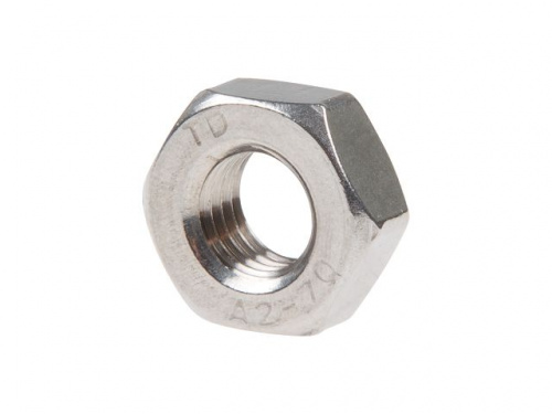 Гайка М16 шестигр., нерж.сталь (А2), DIN 934 (25 шт в карт. уп.)
