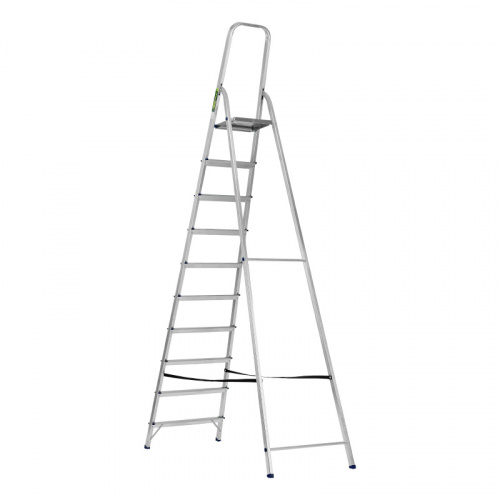 Стремянка, 10 ступеней, алюминиевая, Сибртех