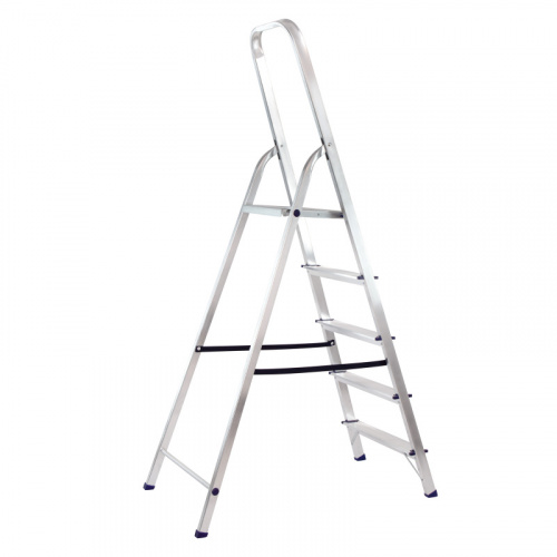 Стремянка, 5 ступеней, алюминиевая, Сибртех