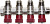 GENERAL FITTINGS вход 3/4″ - 4 выхода 1/2″, коллектор для горячей воды (51046-3/4-1/2-HT4)