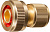 GRINDA BC-34A, 3/4″, для шланга, с автостопом, из латуни, быстросъёмный соединитель, PROLine (8-426130)