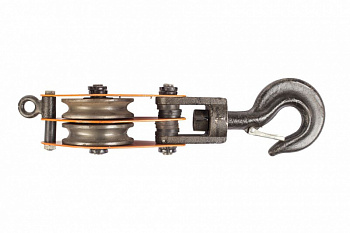 Блок монтажный однорольный с  крюком TOR HQG(L) K1-2,0 т с откидной щекой (G)