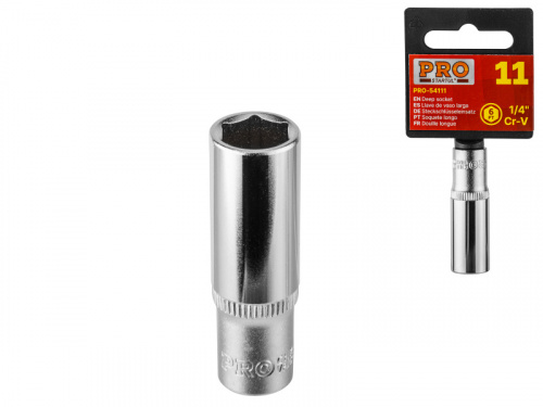 Головка 1/4" 10мм 6гр. глубокая PRO STARTUL (PRO-54110)