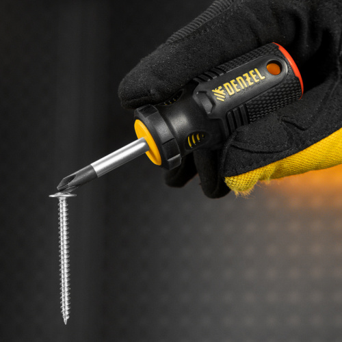 Отвертка, PH2х38 мм, S2, 3к рукоятка Denzel