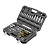 Набор инструментов, 1/2", 1/4", CrV, S2, пластиковый кейс, 94 предмета Denzel