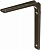 STAYER 125 х 150 х 1.2 мм, коричневый, уголок-кронштейн (37410-3)