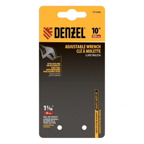 Ключ разводной, 10" Denzel