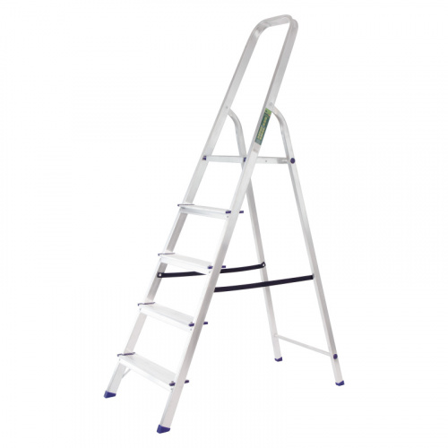 Стремянка, 5 ступеней, алюминиевая, Сибртех