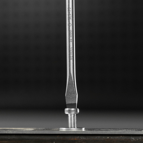 Отвертка, SL5x75 мм, S2, 3к рукоятка Denzel