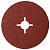 Круги фибровые 5 шт, Р 24, 125 х 22 mm Matrix