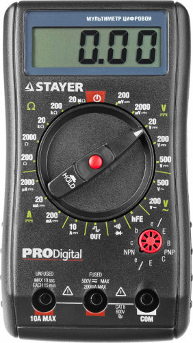 STAYER PRODigital, цифровой мультиметр, Professional (45310)