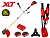 Триммер аккум. WORTEX TB 3036 AT XLT SET БЕСЩЁТ.ДВИГ., 18В+18В, шир.скаш.380/255 мм леска/нож
