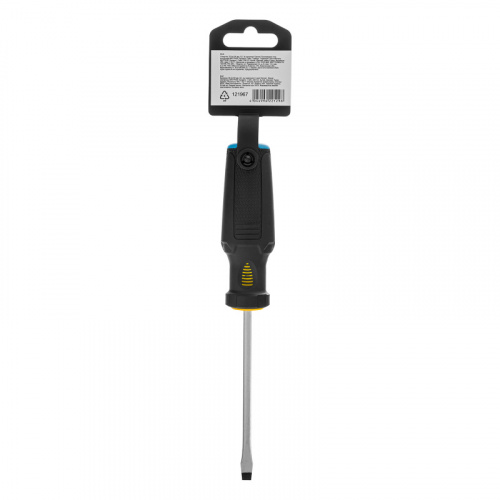 Отвертка, SL5x100 мм, S2, 3к рукоятка Denzel