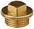 GENERAL FITTINGS 1/2″, с прижимной шайбой, никель, заглушка (51099-1/2)