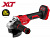 Аккум. углошлифмашина WORTEX LX CAG 1812-1 E в кор. ALL1 SOLO БЕСЩЕТ., 18 В, 125 мм, 8000 об/мин