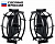 ЗУБР ГР-5, 470х160 мм, 2 шт., грунтозацепы для мотоблоков (707105-5)