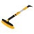Щетка-сметка со скребком, телескоп, поворотная голова, 750-1120 мм Denzel