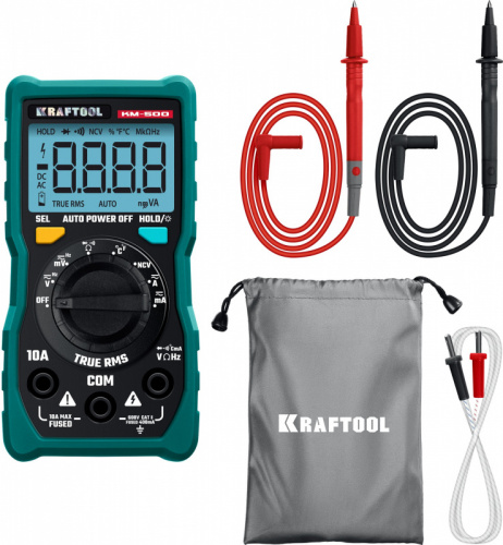 KRAFTOOL KM-500 цифровой мультиметр (59856)