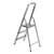 Стремянка, 3 ступени, алюминиевая, Сибртех